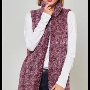 Fall Into Autumn Sherpa Vest